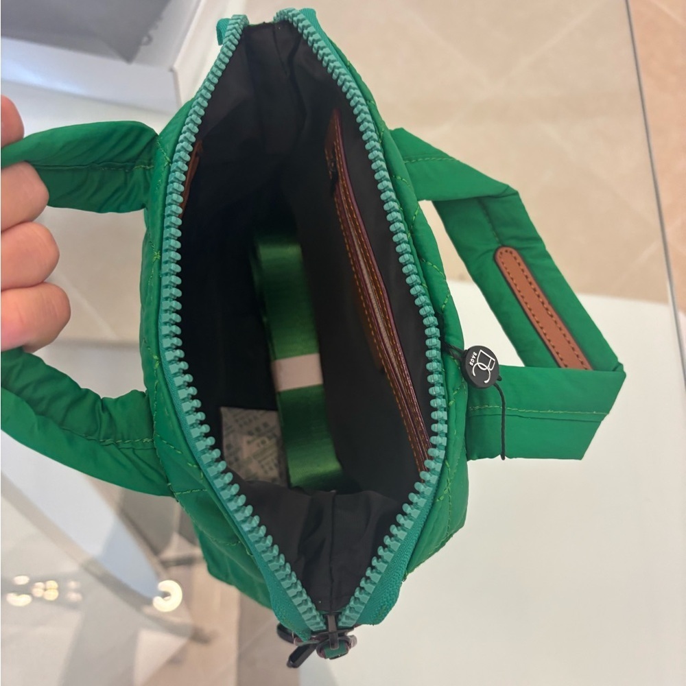 Green Quilted Women's Bag - Picture 7 of 7